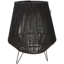 Laden Sie das Bild in den Galerie-Viewer, Laterne Jute schwarz
