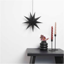 Laden Sie das Bild in den Galerie-Viewer, RICO DESIGN Papierstern auffaltbar 28 cm schwarz