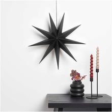 Laden Sie das Bild in den Galerie-Viewer, RICO DESIGN Papierstern auffaltbar 45 cm schwarz