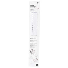 Laden Sie das Bild in den Galerie-Viewer, RICO DESIGN Paper Poetry Fröbelstreifen Graphic weiß-silber 40 Stück