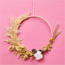 Laden Sie das Bild in den Galerie-Viewer, RICO DESIGN Made by Me Trockenblumenstrauß natur/gelb