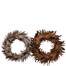 Laden Sie das Bild in den Galerie-Viewer, Federkranz braun/natur