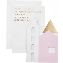 Laden Sie das Bild in den Galerie-Viewer, RICO DESIGN Paper Zickzack-Karte Merry Christmas, Häuser