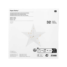 Laden Sie das Bild in den Galerie-Viewer, RICO DESIGN Paper Poetry Origami Sterne WEISS-GOLD