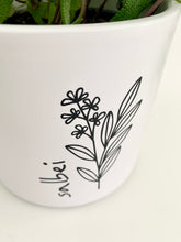 Laden Sie das Bild in den Galerie-Viewer, Kübel Zylinder m. Kräutermotiv
