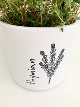 Laden Sie das Bild in den Galerie-Viewer, Kübel Zylinder m. Kräutermotiv