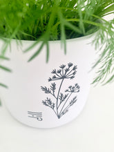 Laden Sie das Bild in den Galerie-Viewer, Kübel Zylinder m. Kräutermotiv