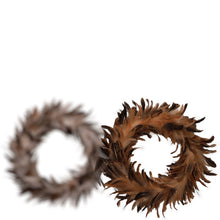 Laden Sie das Bild in den Galerie-Viewer, Federkranz braun/natur