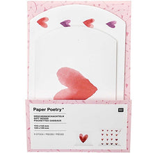 Laden Sie das Bild in den Galerie-Viewer, RICO DESIGN Paper Poetry Gesc henkschachteln IT MUST BE LOVE Herzen Aquarell