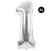 Laden Sie das Bild in den Galerie-Viewer, RICO DESIGN Folienballon Zahl silber 86cm