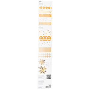 RICO DESIGN Paper Poetry Fröbelstreifen Graphic weiß-gold
