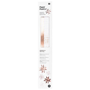 RICO DESIGN Paper Poetry Fröbelstreifen Graphic weiß-roségold