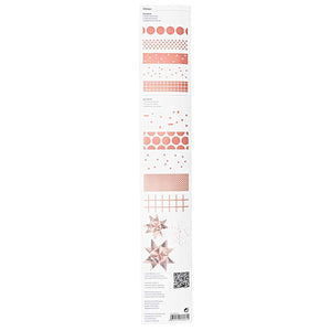 RICO DESIGN Paper Poetry Fröbelstreifen Graphic weiß-roségold