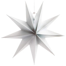 Laden Sie das Bild in den Galerie-Viewer, RICO DESIGN Papierstern auffaltbar 28 cm silber
