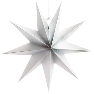 RICO DESIGN Papierstern auffaltbar 28 cm silber