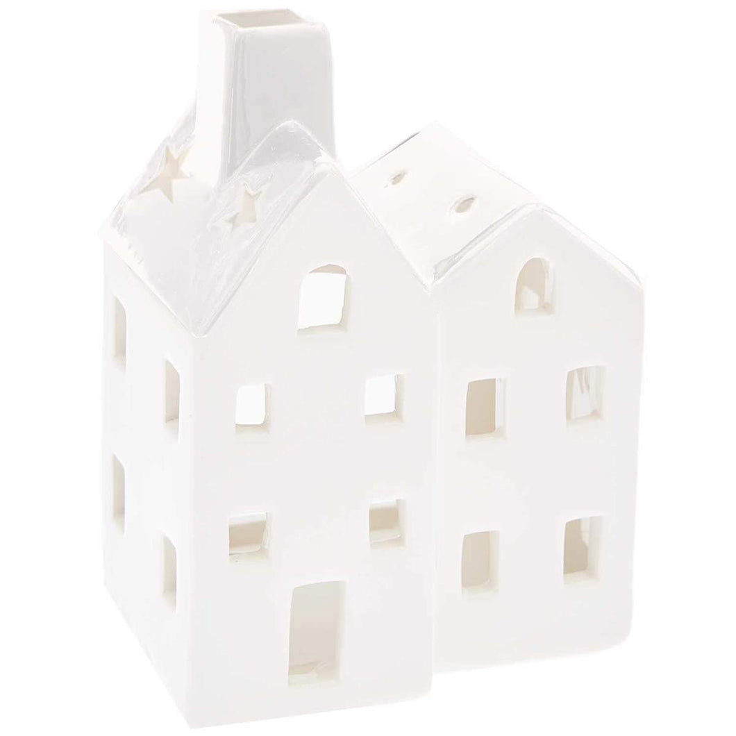 RICO DESIGN Keramik-Kerzenhalter Haus