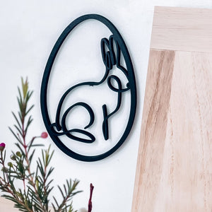 NO GALLERY 3D Schriftzug Hase im Ei