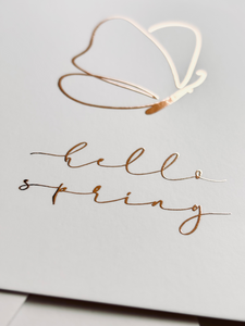 Karte "hello spring"