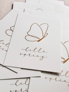 Karte "hello spring"