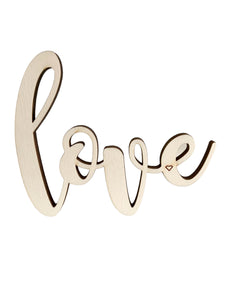3D Schriftzug love