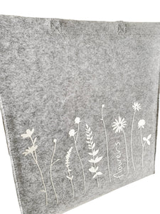 Polyester Filz Tasche Shopper "Blumenwiese"