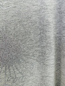 Shirt Pusteblume Glitzer grau/silber