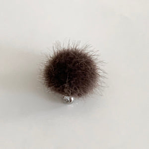 Ohrhänger Fell-Pompom