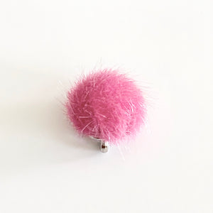 Ohrhänger Fell-Pompom