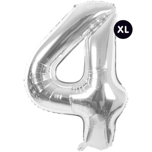 RICO DESIGN Folienballon Zahl silber 86cm