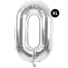 Laden Sie das Bild in den Galerie-Viewer, RICO DESIGN Folienballon Zahl silber 86cm
