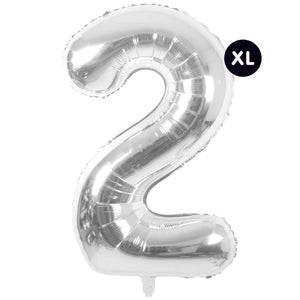 RICO DESIGN Folienballon Zahl silber 86cm