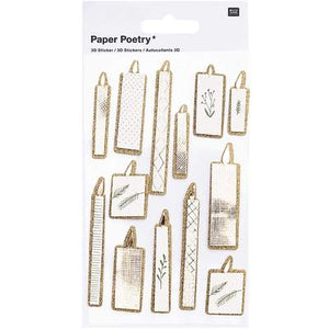 RICO DESIGN Paper Poetry 3D Sticker Kerzen