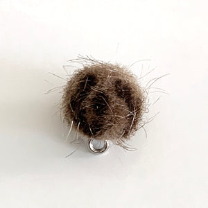 Ohrhänger Fell-Pompom
