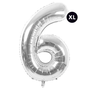 RICO DESIGN Folienballon Zahl silber 86cm