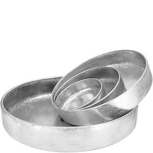 Metall Schale verchromt
