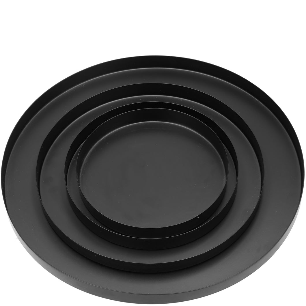 Metall Tablett schwarz