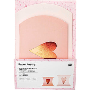 RICO DESIGN Paper Poetry Geschenkschachteln IT MUST BE LOVE Herzen
