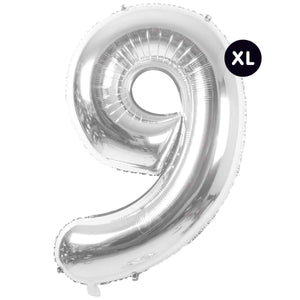 RICO DESIGN Folienballon Zahl silber 86cm