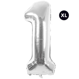 RICO DESIGN Folienballon Zahl silber 86cm