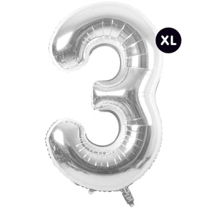 RICO DESIGN Folienballon Zahl silber 86cm