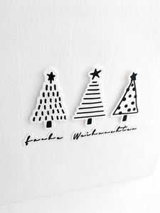Karte "frohe Weihnachten"