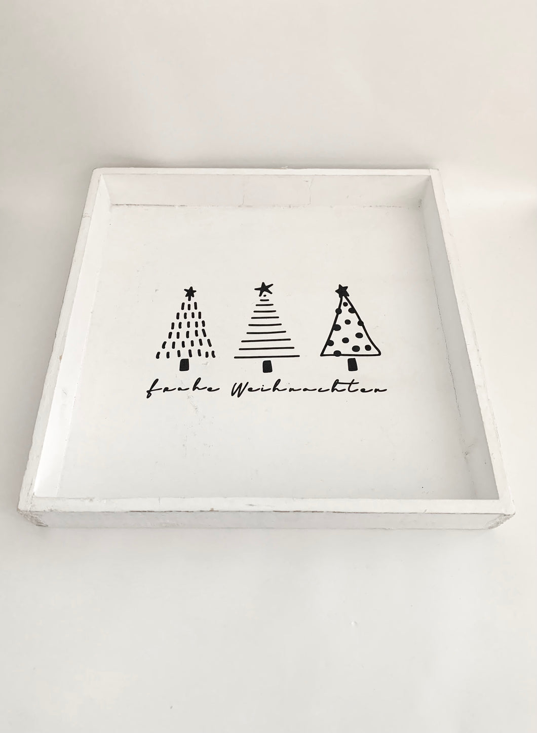 Holz Tablett quadratisch 