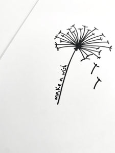 Karte "make a wish"