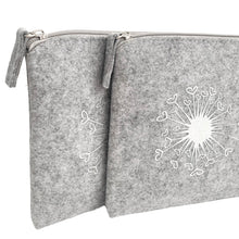 Laden Sie das Bild in den Galerie-Viewer, Filz Tasche Schmuck &quot;Pusteblume&quot;
